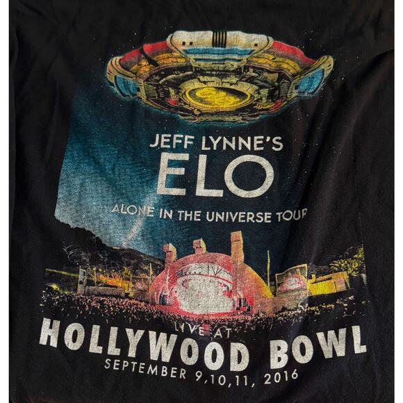 JEFF LYNNE'S ELO-2XL-2016 Hollywood Bowl CONCERT TEE- RARE - Picture 2 of 2